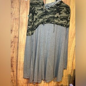 Jamby Styles Light Weight Hoodie Camo Plus Size 5XL